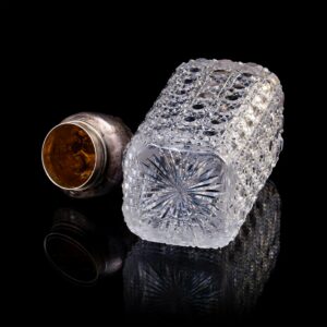 Unusual Russian cast silver and cut-glass shtof — image 4
