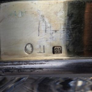 Unusual Russian cast silver and cut-glass shtof — image 5