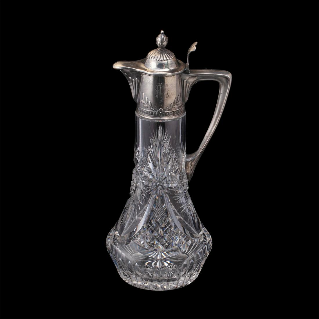 A massive Russian cut-glass carafe. A. Lubavin — image 1