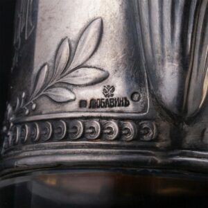 A massive Russian cut-glass carafe. A. Lubavin — image 4