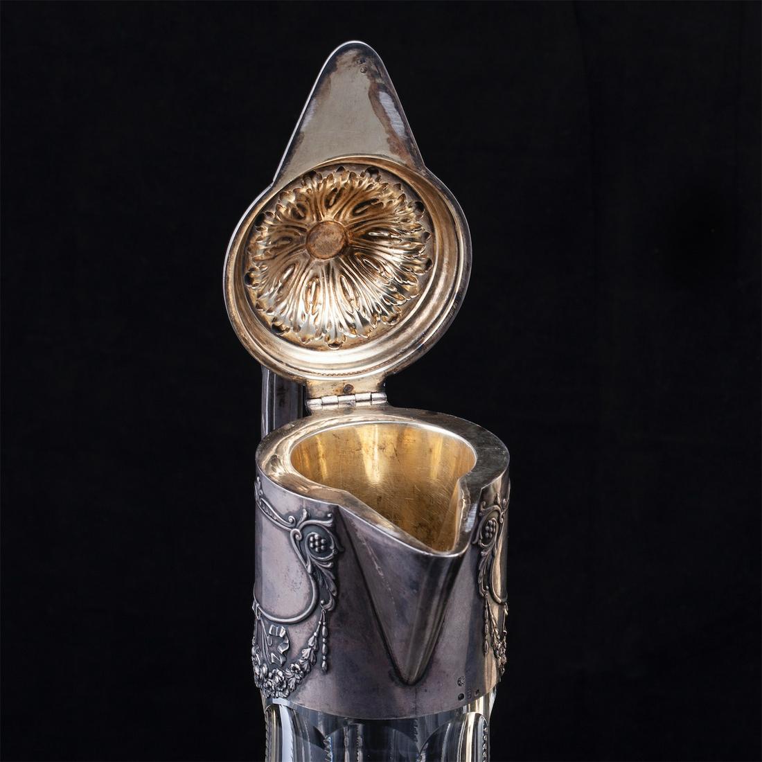 A grand Russian crystal carafe. Khlebnikov — image 4