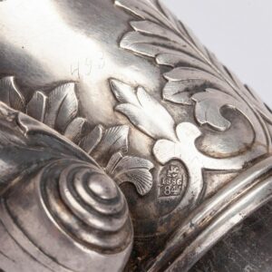 Russian impressive silver-gilt & crystal carafe — image 8