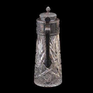 A Russian grand silver-gilt and cut-glass carafe — image 5