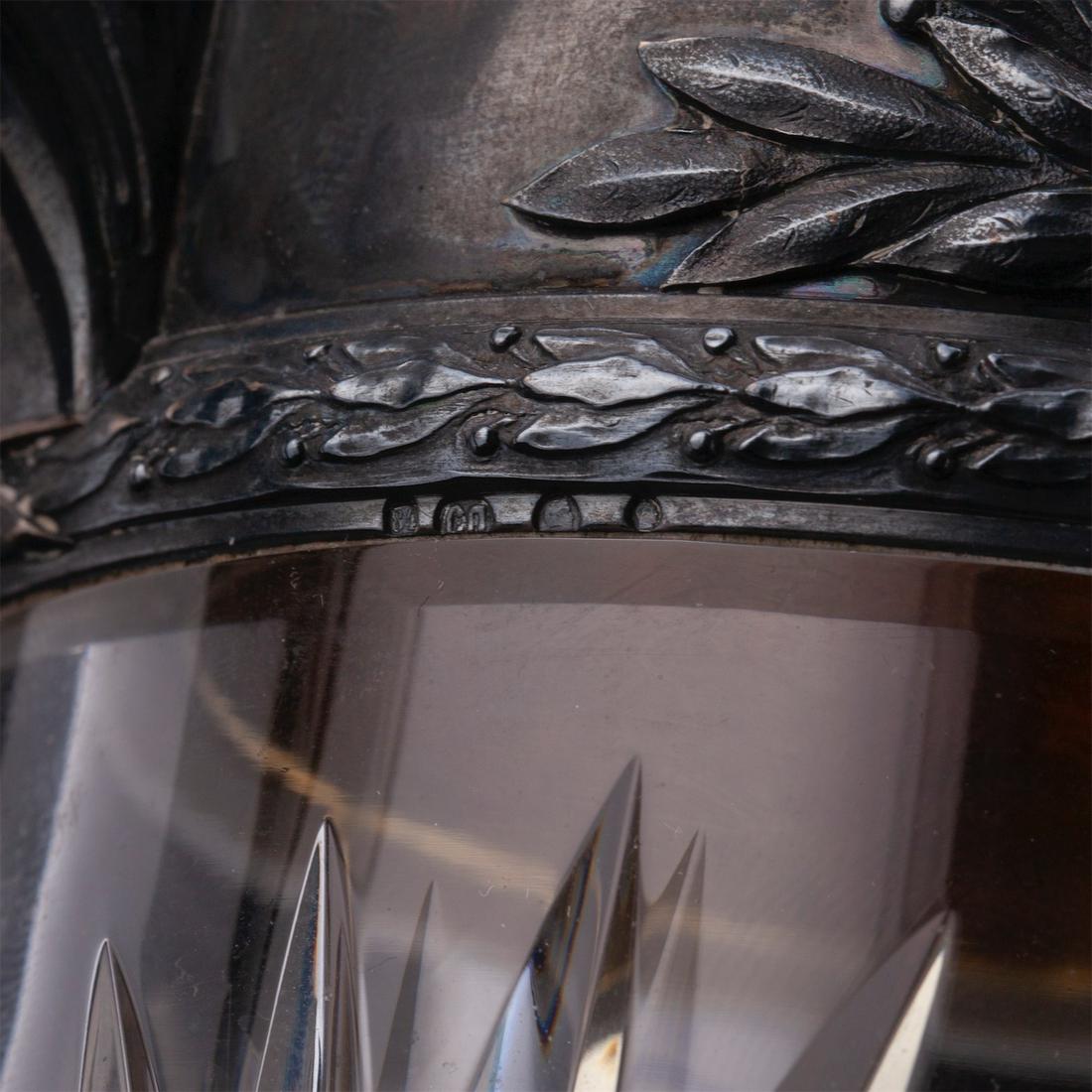 A Russian grand silver-gilt and cut-glass carafe — image 8
