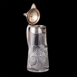 An unusual massive carafe with a cast figure — image 6