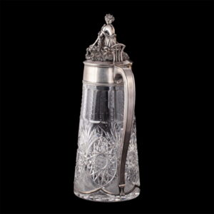 An unusual massive carafe with a cast figure — image 7