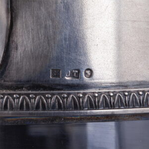 An unusual massive carafe with a cast figure — image 8