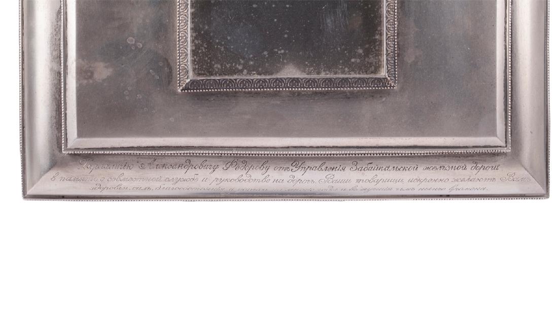 Russian silver presentation desk set, M.Isakov. — image 10