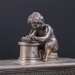 Russian silver presentation desk set, M.Isakov. — image 3