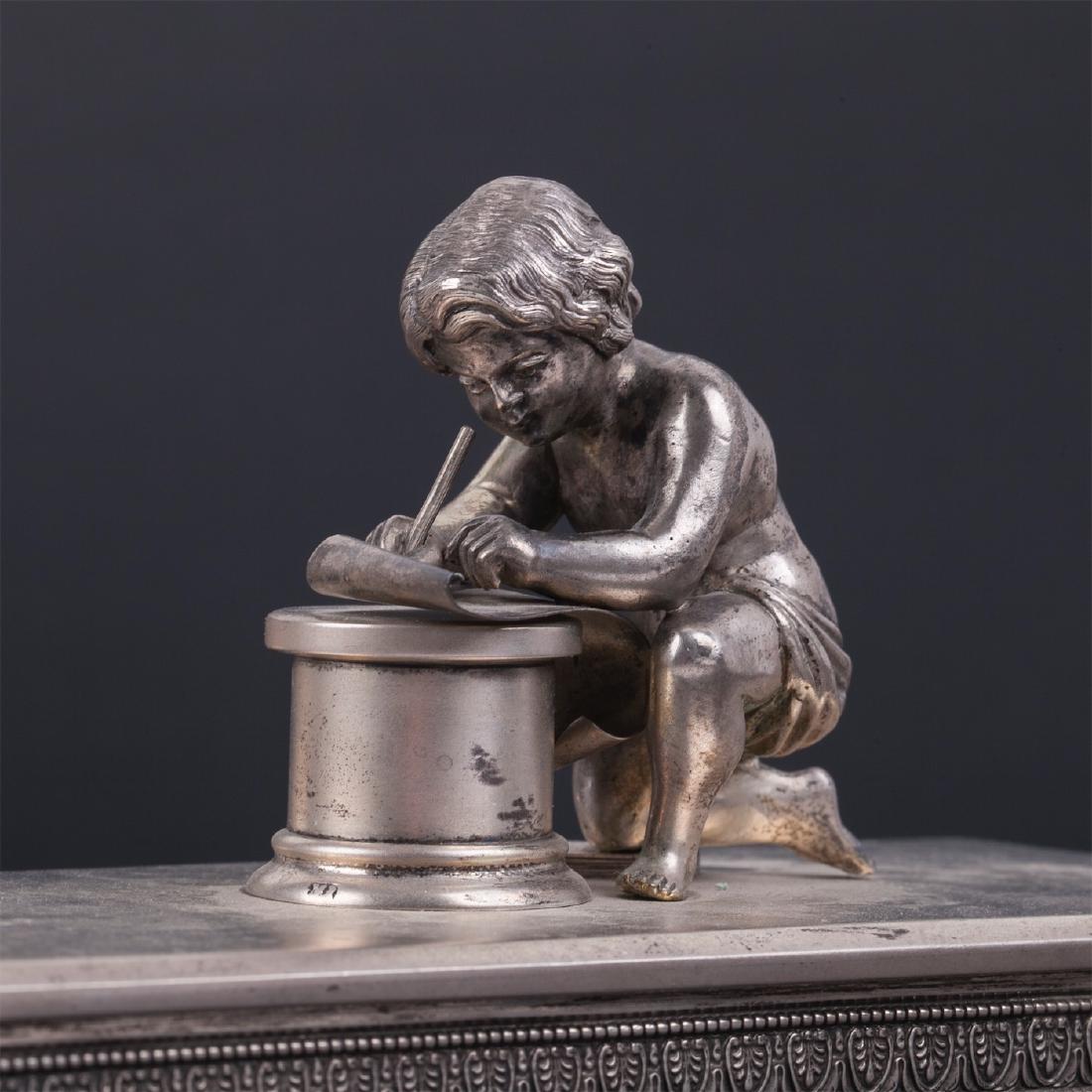 Russian silver presentation desk set, M.Isakov. — image 3