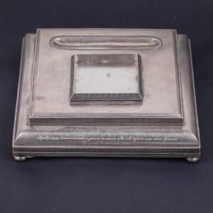 Russian silver presentation desk set, M.Isakov. — image 4