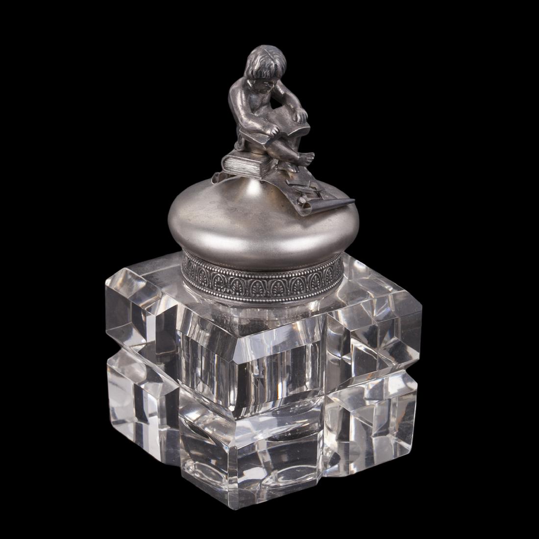 Russian silver presentation desk set, M.Isakov. — image 5
