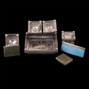Russian silver presentation desk set, M.Isakov. — image 6