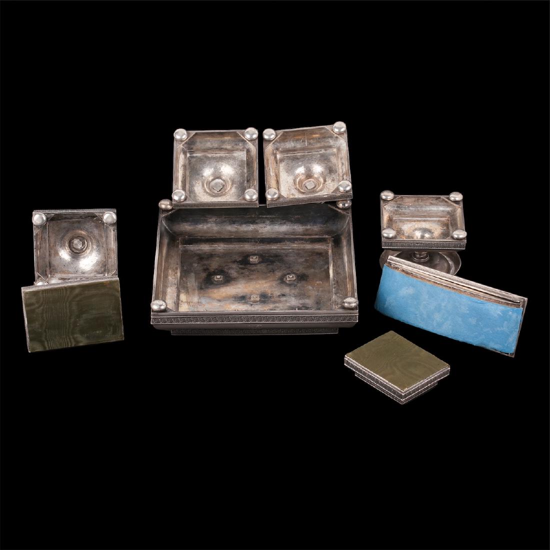 Russian silver presentation desk set, M.Isakov. — image 6