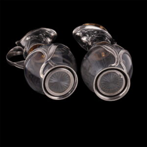 A pair of elegant Russian Art Nouveau decanters — image 9