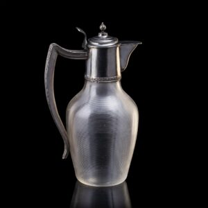 A Russian silver-gilt and cut-glass decanter — image 2