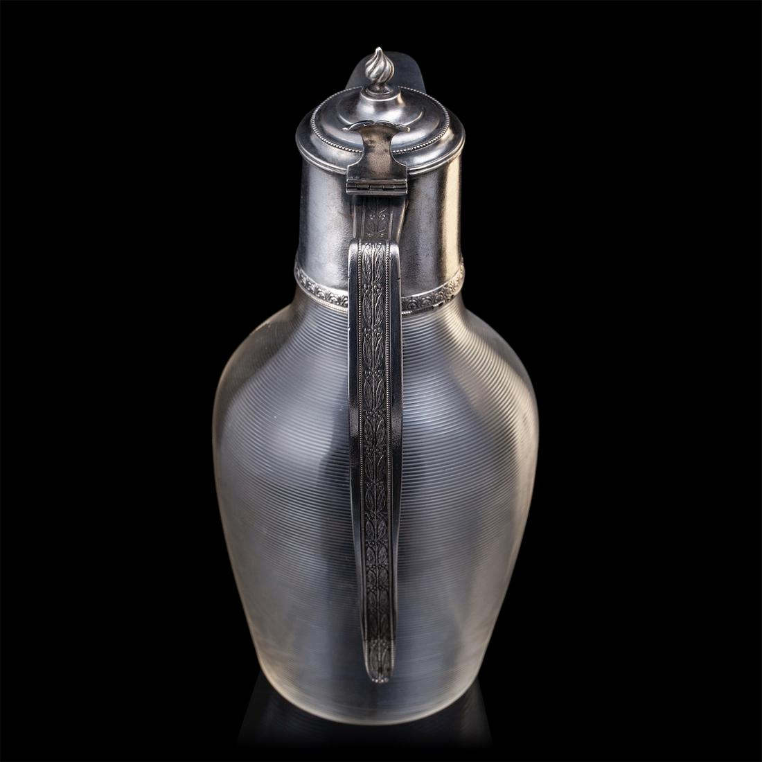 A Russian silver-gilt and cut-glass decanter — image 3