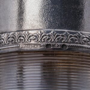 A Russian silver-gilt and cut-glass decanter — image 6
