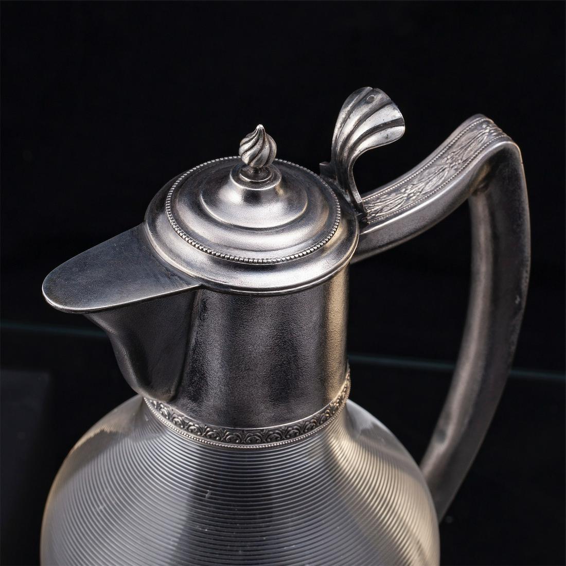 A Russian silver-gilt and cut-glass decanter — image 8