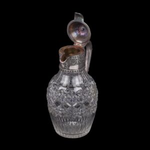 Faberge cast silver and cut crystal decanter — image 3