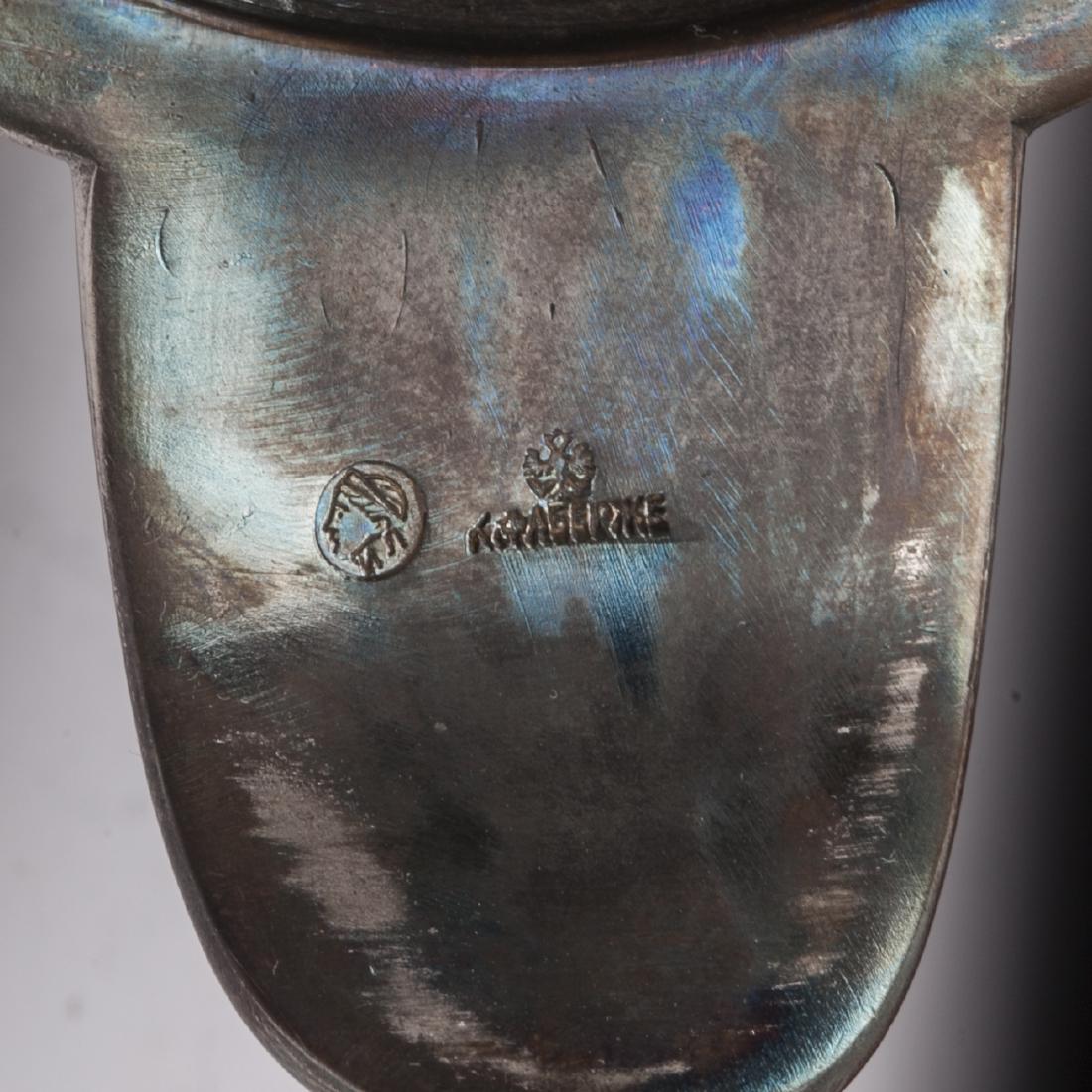 Faberge cast silver and cut crystal decanter — image 6