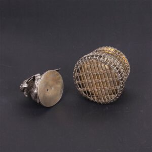 Unusual silver bonbonniere, Sazikov — image 4