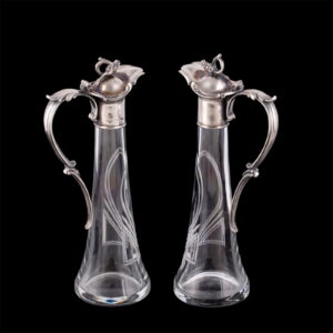 A pair of Russian Art Nouveau decanters — image 2