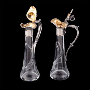A pair of Russian Art Nouveau decanters — image 3
