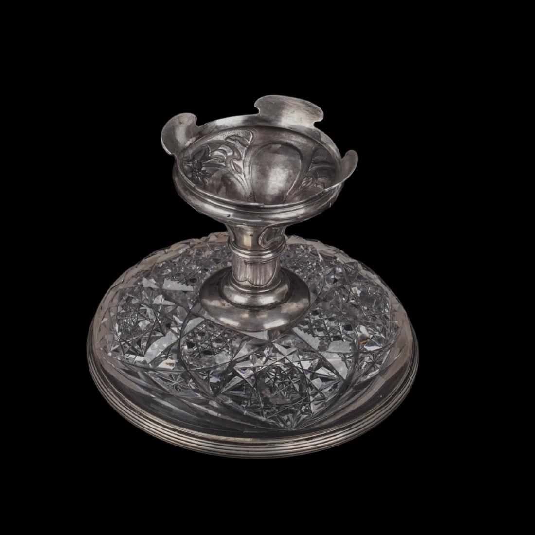 Russian silver vase in art noveau style — image 3
