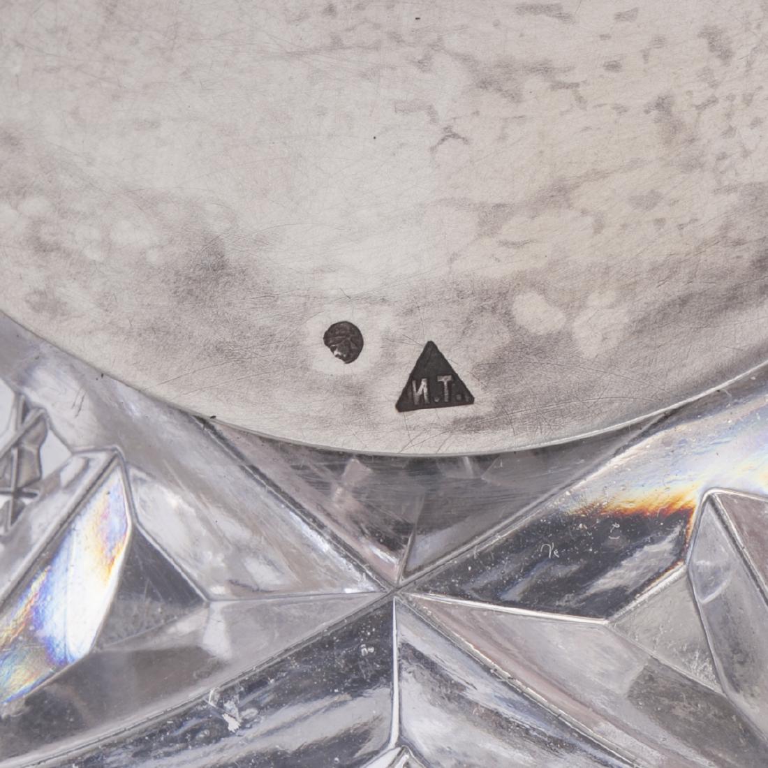 Russian silver vase in art noveau style — image 6