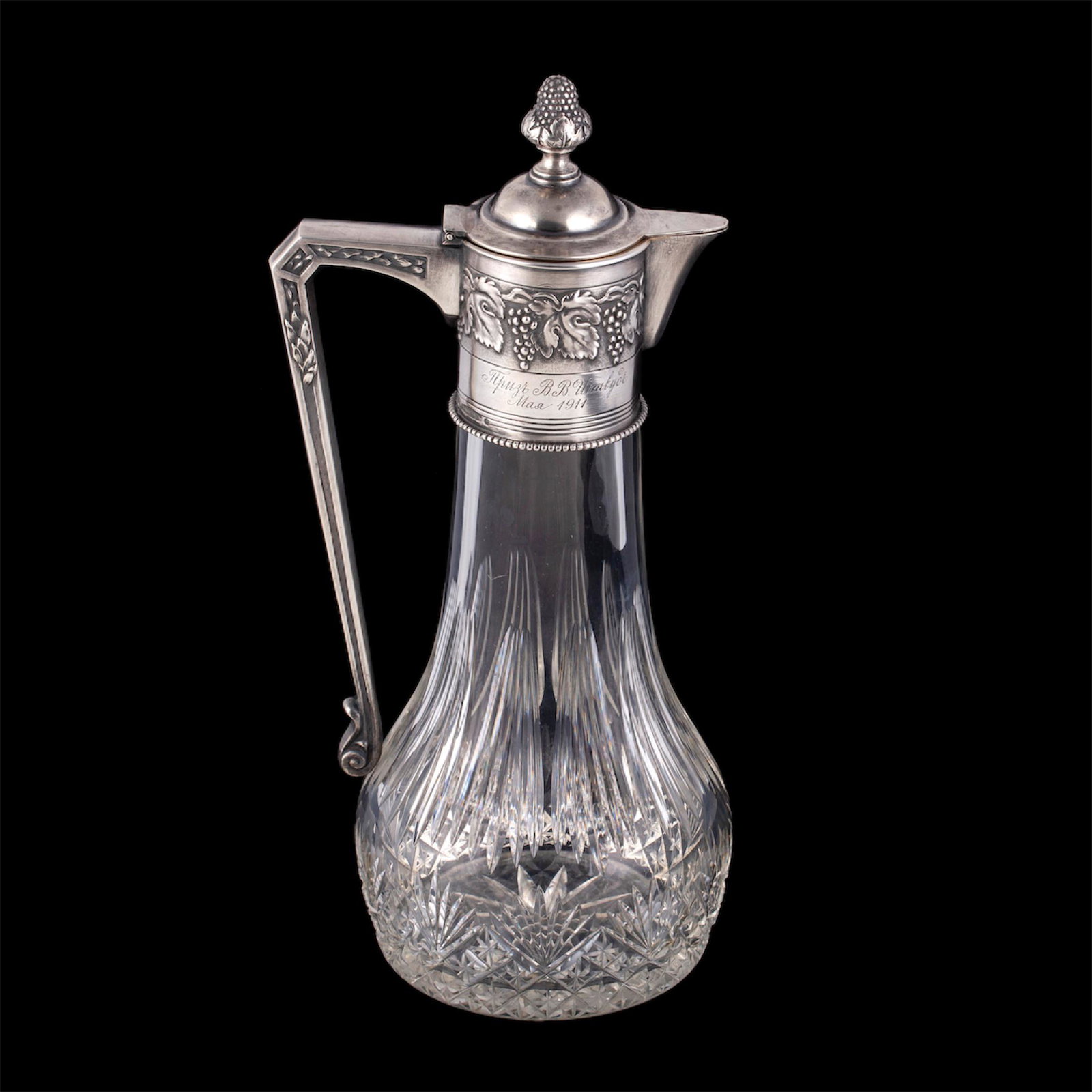 A Russian presentation silver decanter — image 2