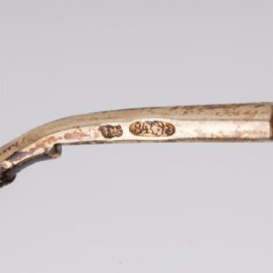 Russian silver-gilt and enamel tea spoon — image 3