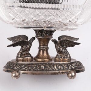 Russian vase with cast swan figures. Lomberg — image 3