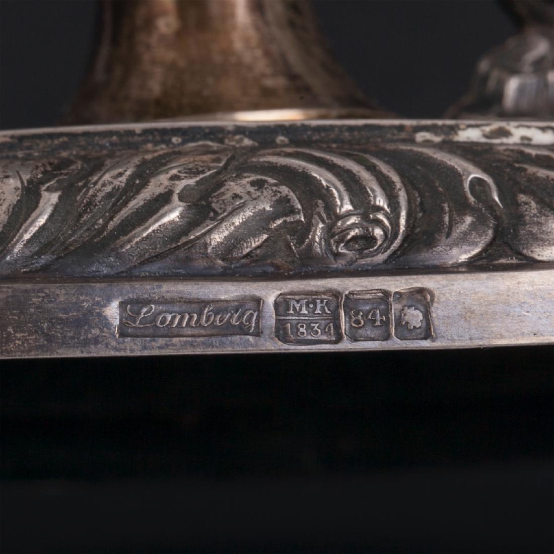 Russian vase with cast swan figures. Lomberg — image 5