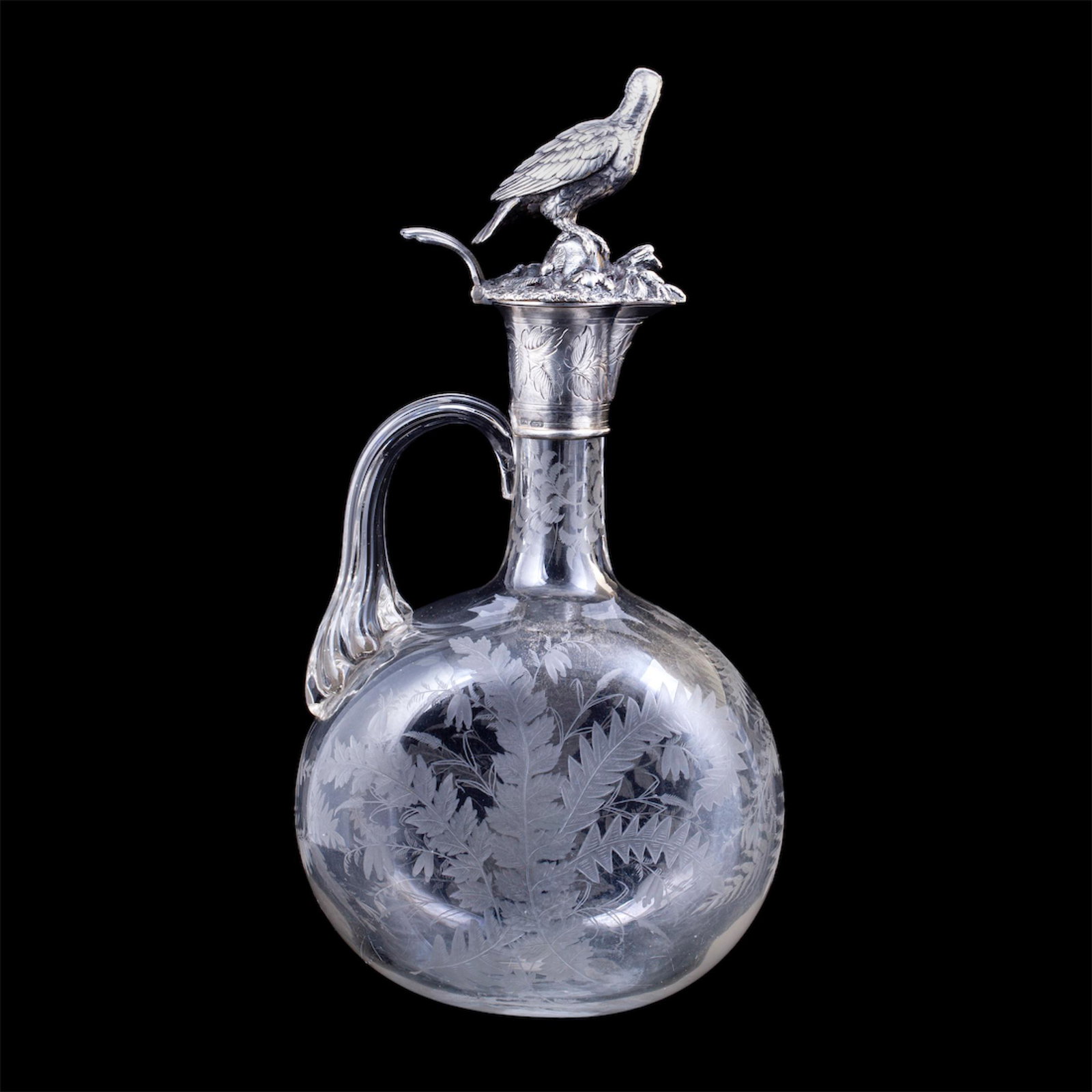 A Russian decanter with floral decoration — image 2