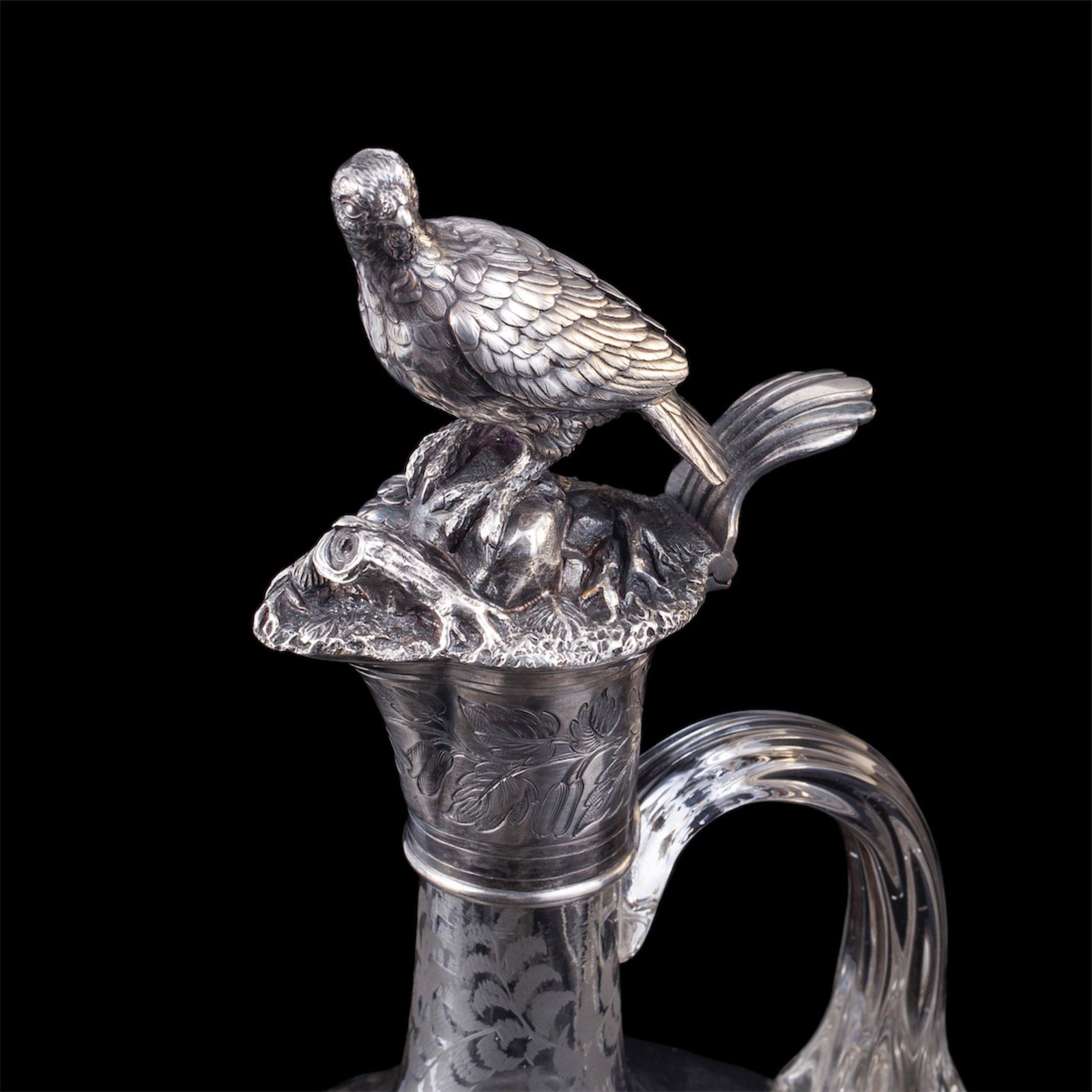 A Russian decanter with floral decoration — image 5