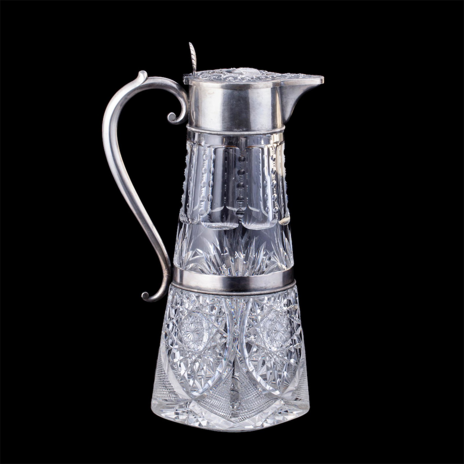 A Russian silver decanter in "gothic" style — image 1