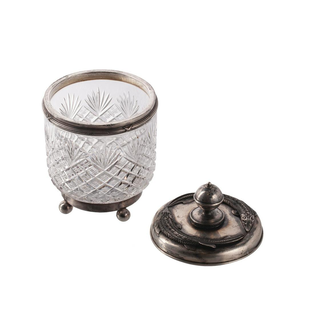 An unusual Faberge crystal caviar bowl — image 2