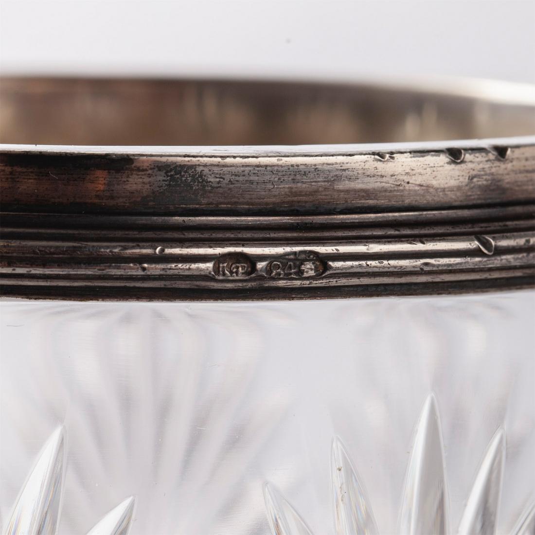 An unusual Faberge crystal caviar bowl — image 6