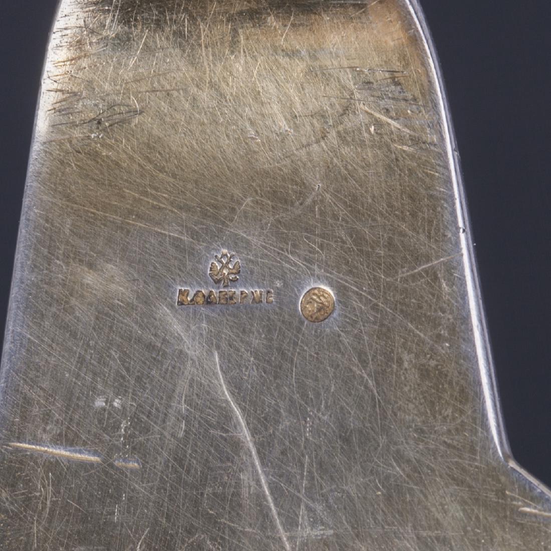 Elegant Faberge silver and crystal carafe — image 6