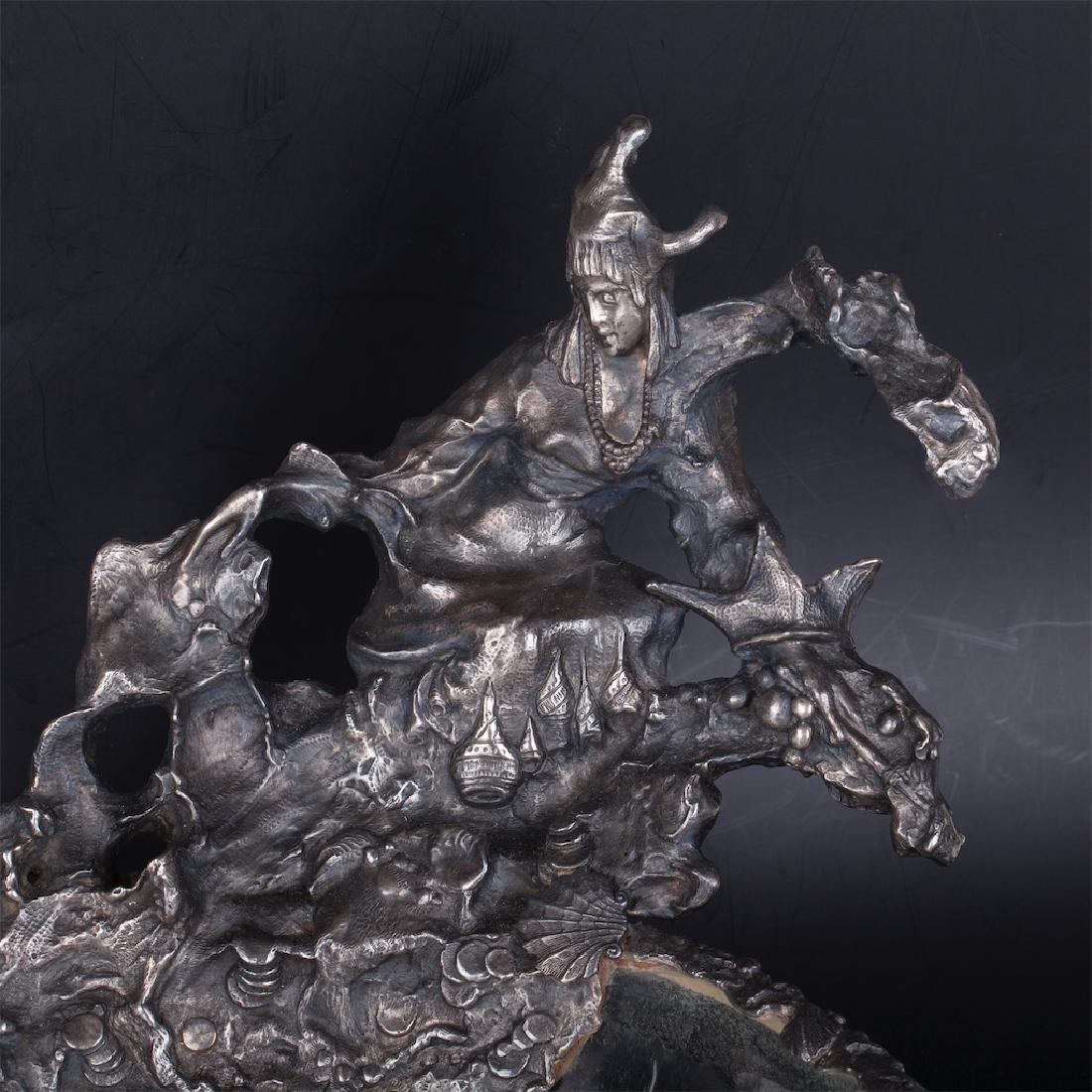 Russian cast silver and engraved glass — image 2