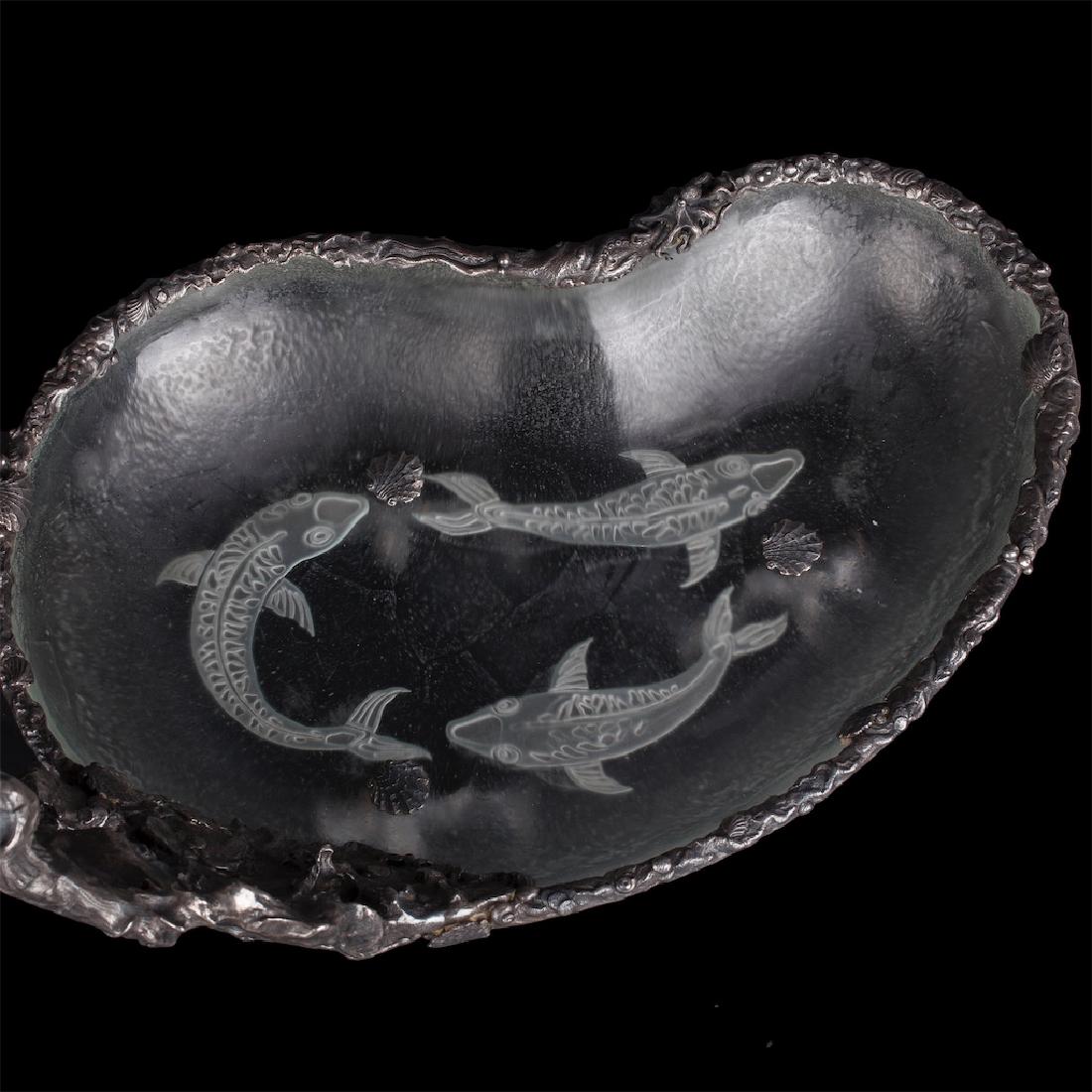 Russian cast silver and engraved glass — image 3