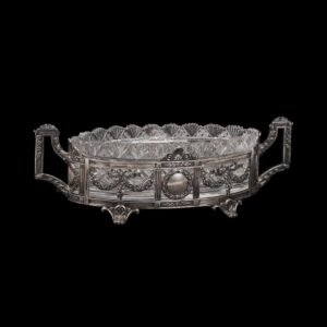 Russian silver and crystal centrepiece — image 1