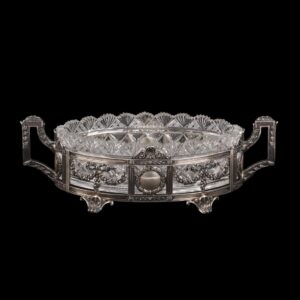 Russian silver and crystal centrepiece — image 2