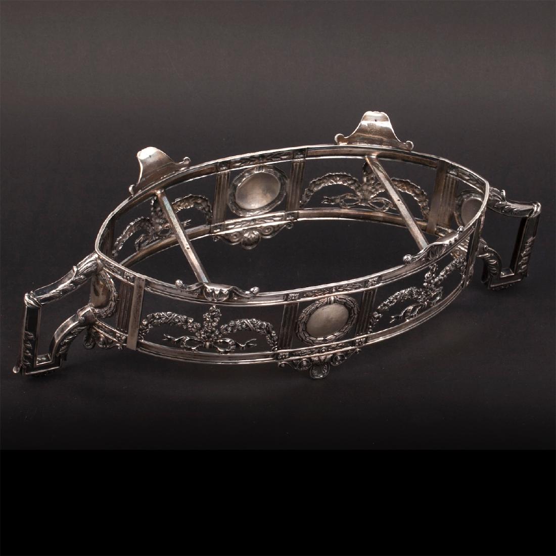 Russian silver and crystal centrepiece — image 3