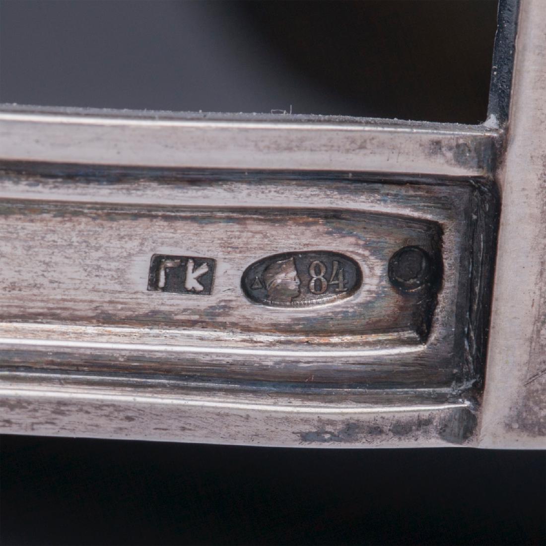 Russian silver and crystal centrepiece — image 4