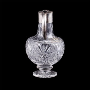 A small Russian silver-gilt and cut-glass carafe — image 3