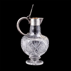 A small Russian silver-gilt and cut-glass carafe — image 4