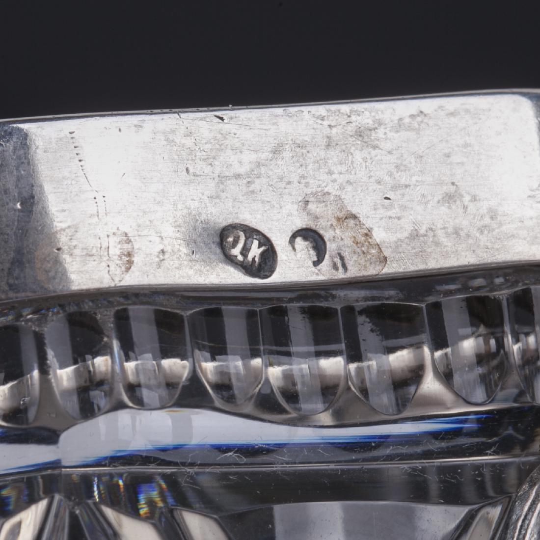 Rare silver and cut crystal caviar bowl — image 6