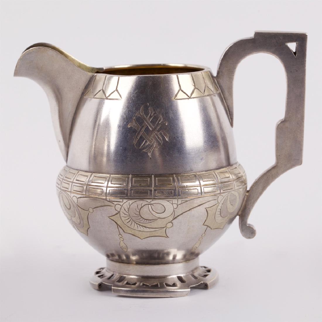 Russian silver tea service — image 4
